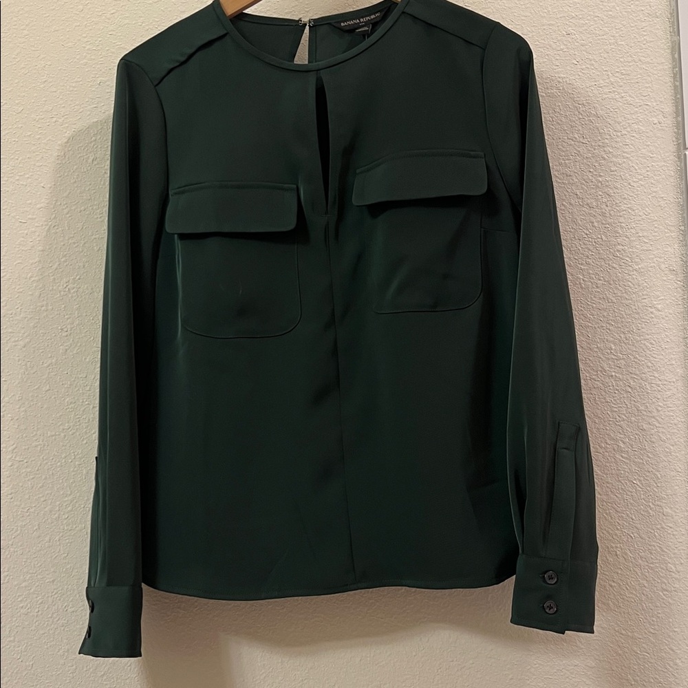 Banana Republic Deep Green Blouse